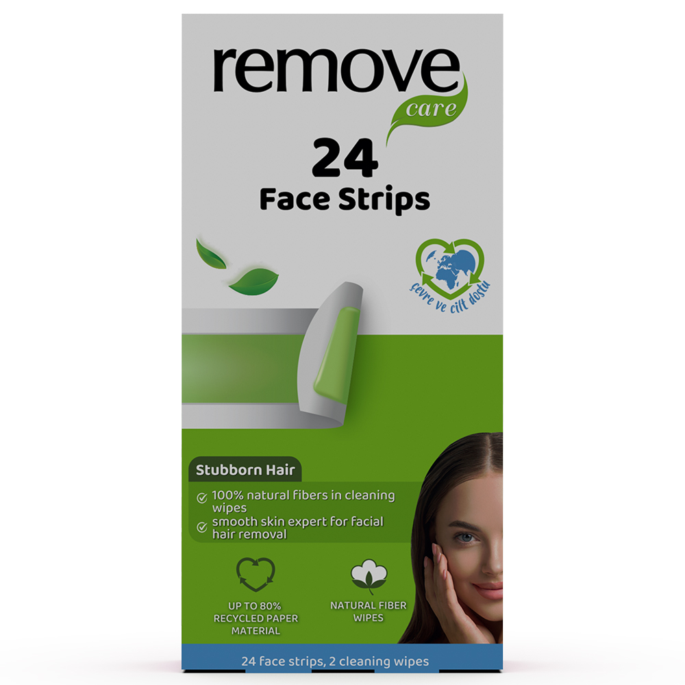 24 FACE STRIPS STUBBORN HAIR